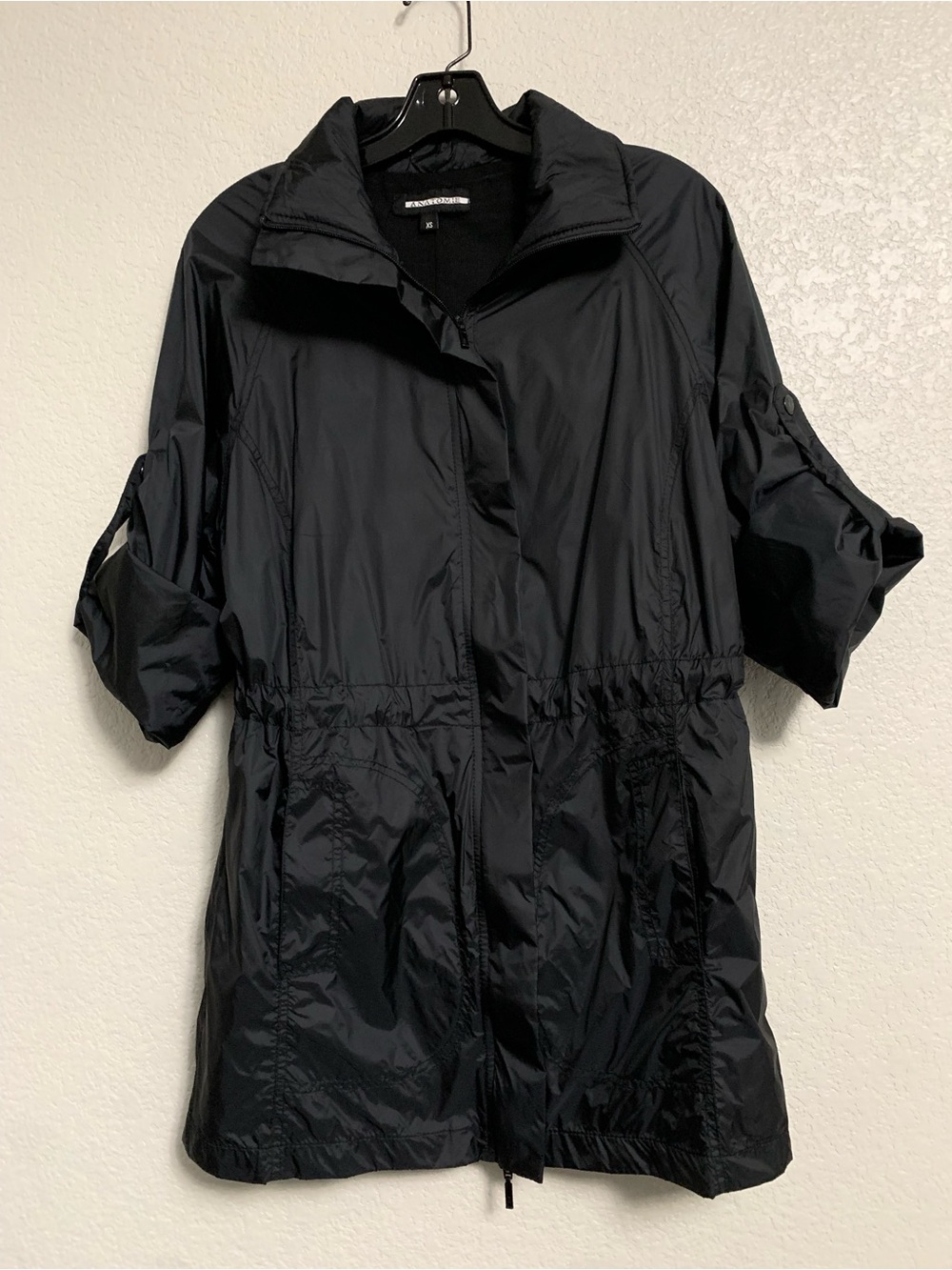 Anatomie Ramona Windbreaker Jacket Womens XS Pockets Zip Luxury Travel Black - Picture 4 of 15